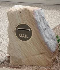 Sandstone Letterbox rustic