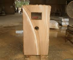 Sandstone Letterbox formal rockfaced outer edge